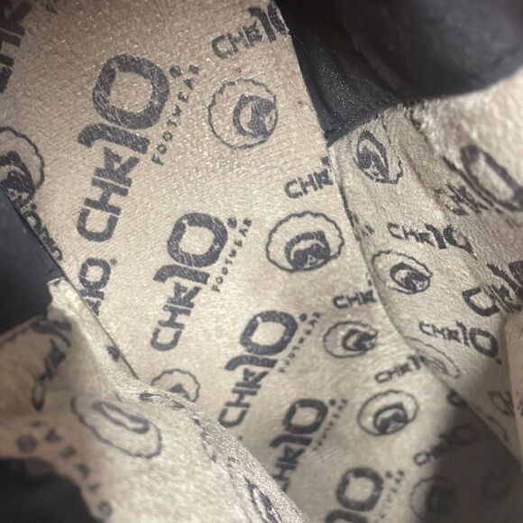 CHK10 Footwear Hand-painted 3D Floral Leather Boots sz 40 - Picture 9 of 10